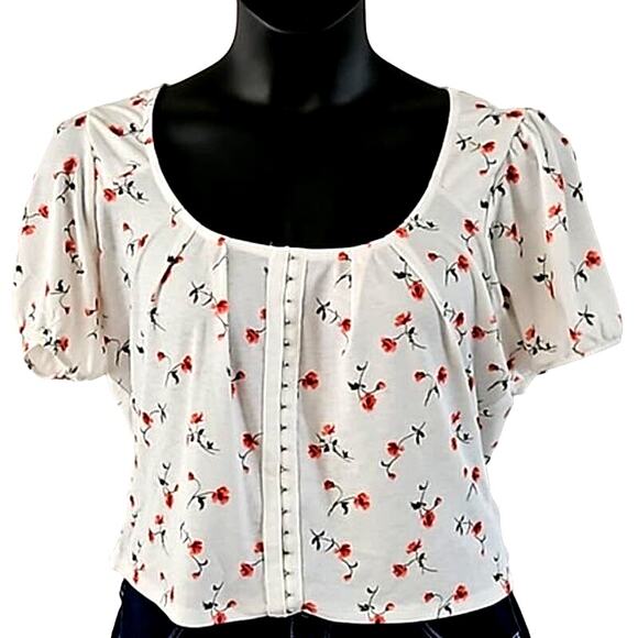 Notebuk Junior Girls Floral short sleeve shirt size XL - Picture 2 of 6